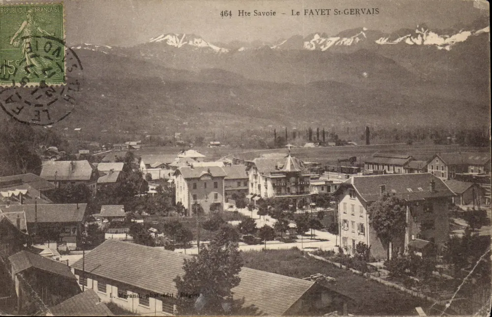 Le Fayet St-Gervais — Hte Savoie — L. Sirrand, fot. wyd. Dégagné - Awers