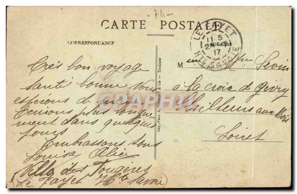 Le Fayet St-Gervais — Hte Savoie — L. Sirrand, fot. wyd. Dégagné - Rewers