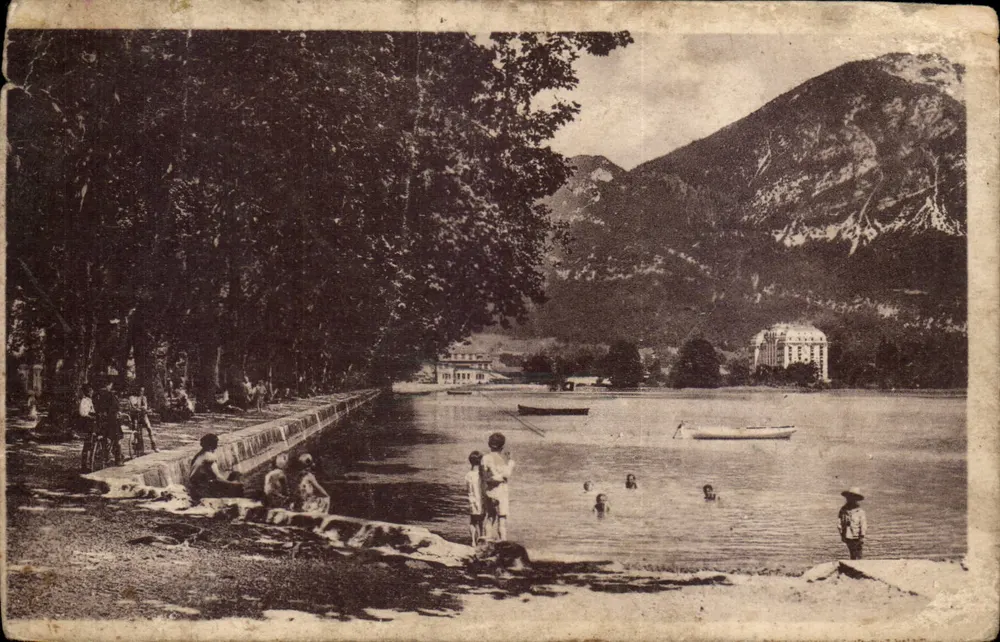 Annecy — Promenade et Bords du Lac — LL, impr. Paris - Vorderseite