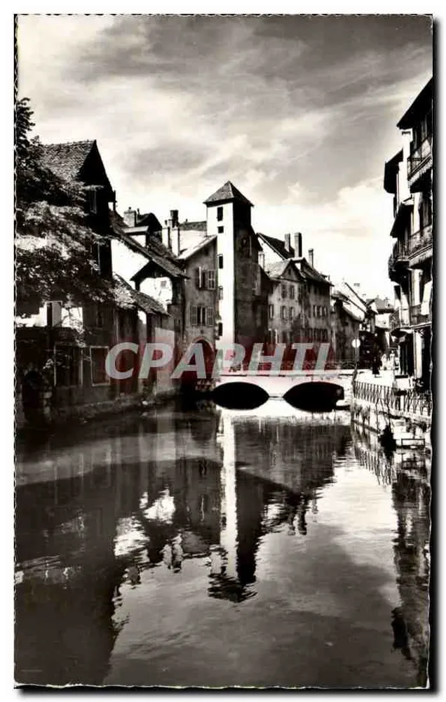 Annecy — Alte Viertel. Der Thiou-Kanal und die Morens-Brücke — Editions G. MOUCHE, Annecy - Vorderseite