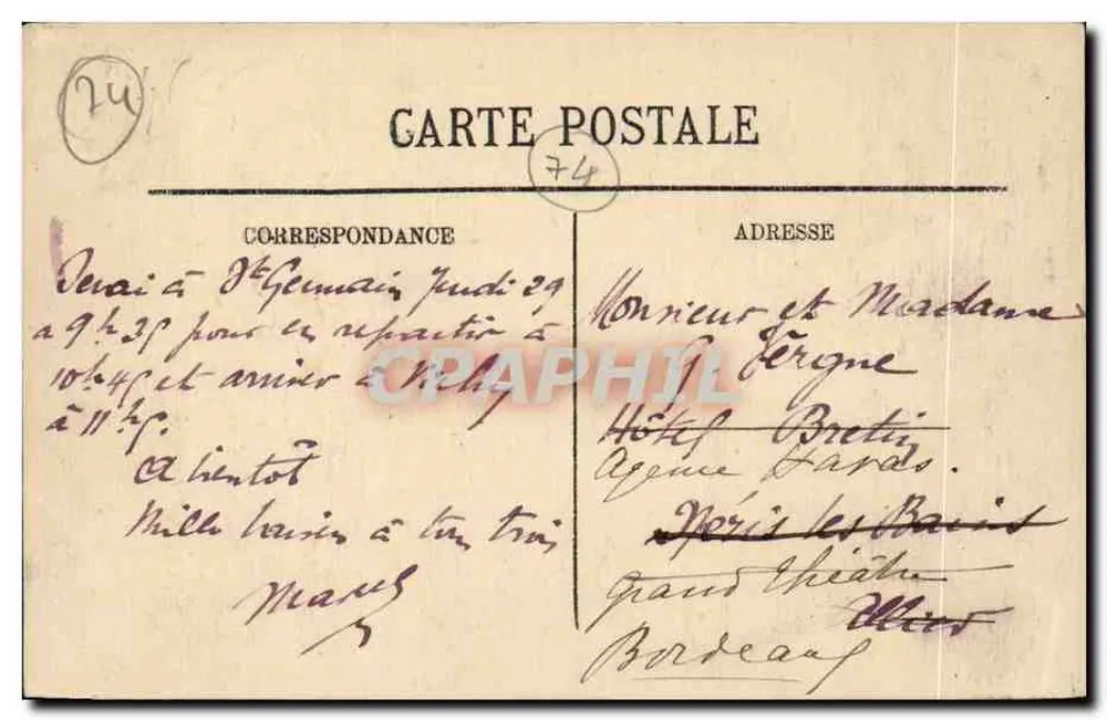 ÉVIAN-LES-BAINS — O Estabelecimento do Châtelet — LL. - Verso