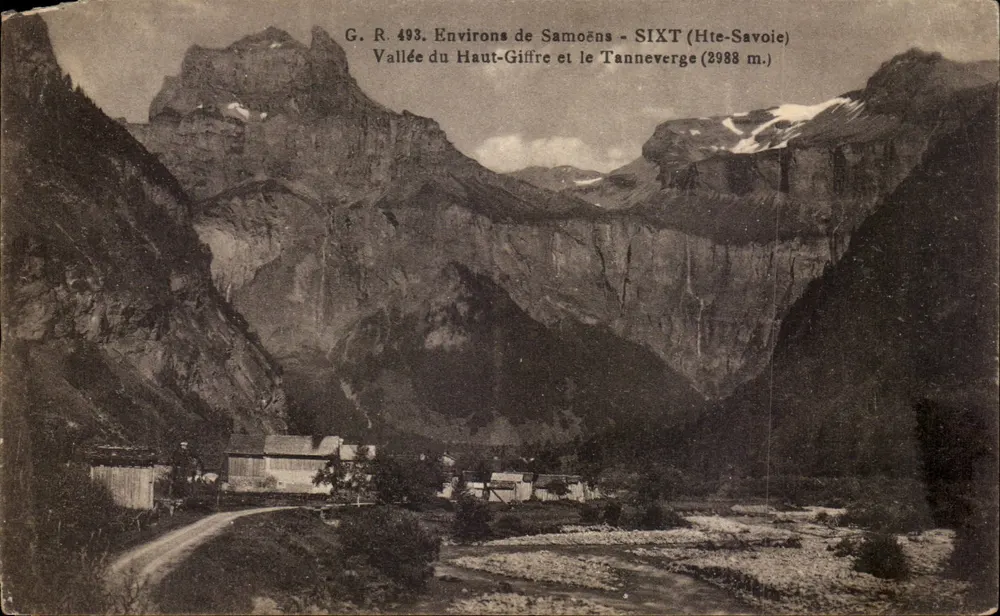 Um Samoëns - SIXT (Haute-Savoie) — Tal des Haut-Giffre und der Tanneverge (2988 m.) — G. R. 493 - Vorderseite