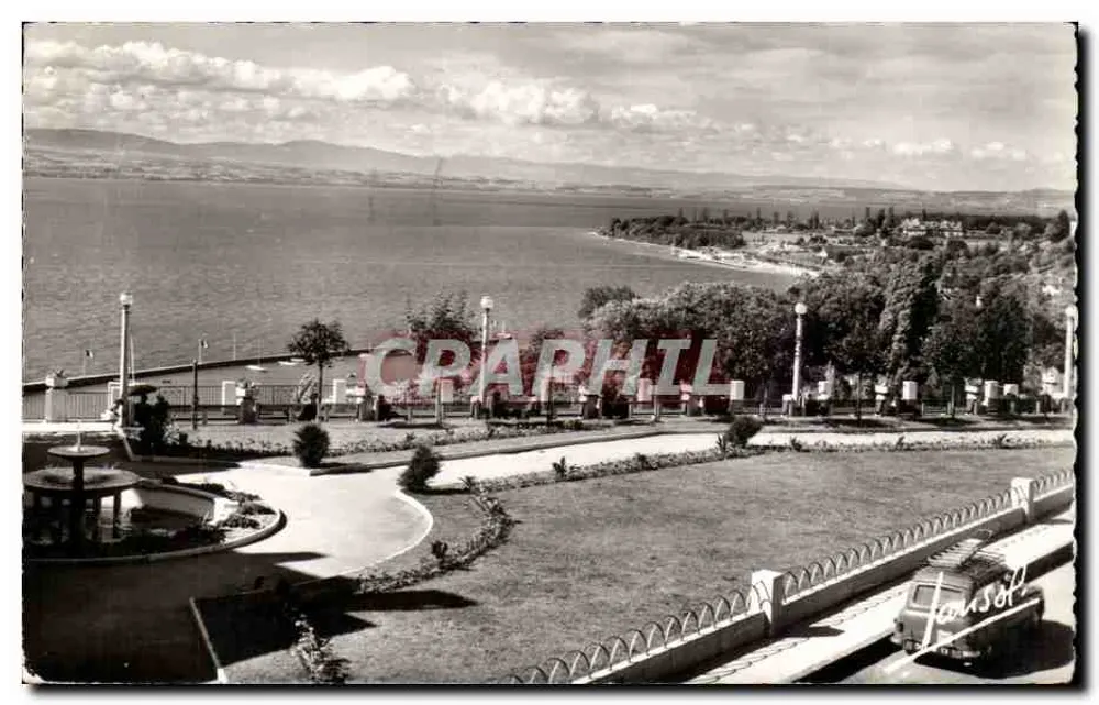 Thonon-les-Bains — O Lago e a Ponta de Ripaille — Éditions Photographiques LAYSON - Frente