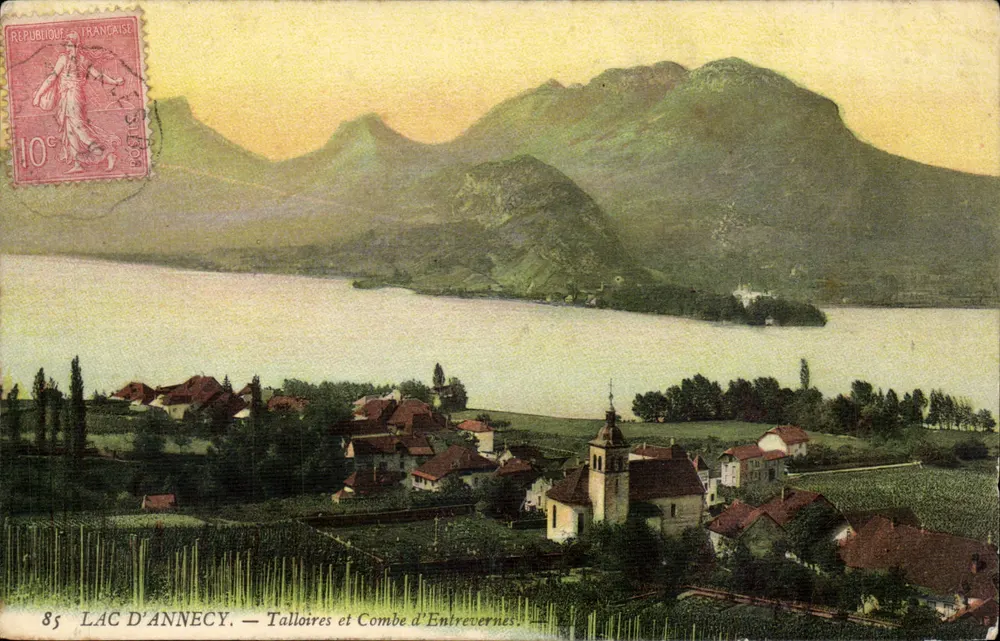 See Annecy — Talloires und Combe d'Entrevernes — unbekannter Verlag, Nr. 85 - Vorderseite