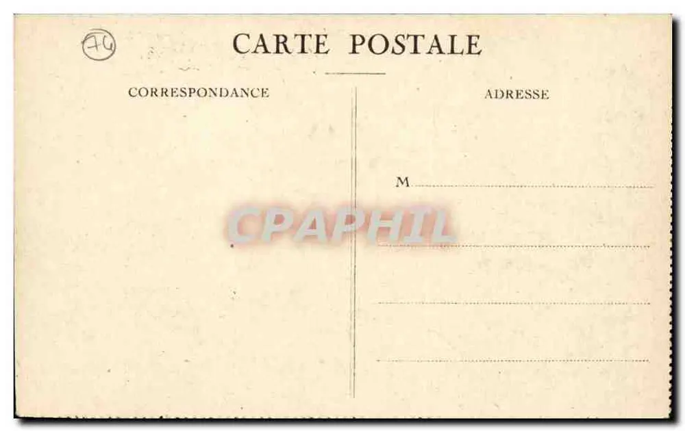 Quai der Insel in Annecy — befestigtes Gebäude am Kanal — Almanach Vermot, Cl. Horizons de France - Rückseite