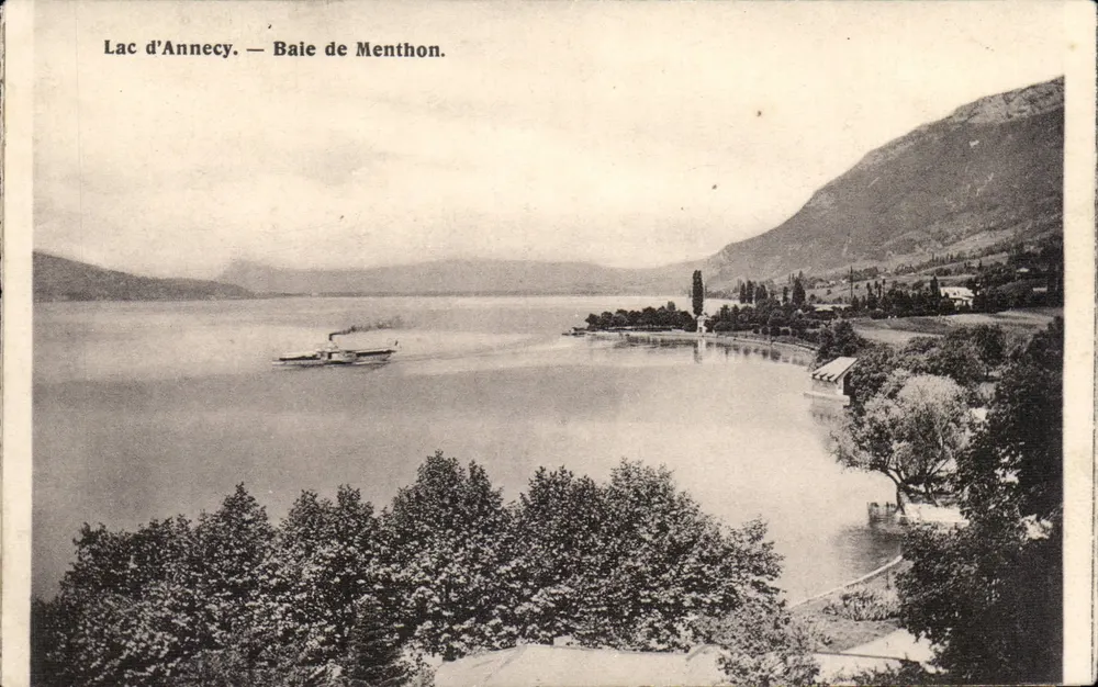 Lac d'Annecy — Baía de Menthon — editor não visível - Frente