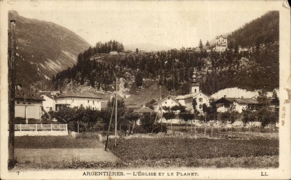 Argentières — A igreja e o Planet — LL - Frente