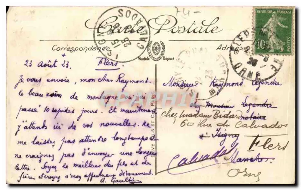 Argentières — A igreja e o Planet — LL - Verso