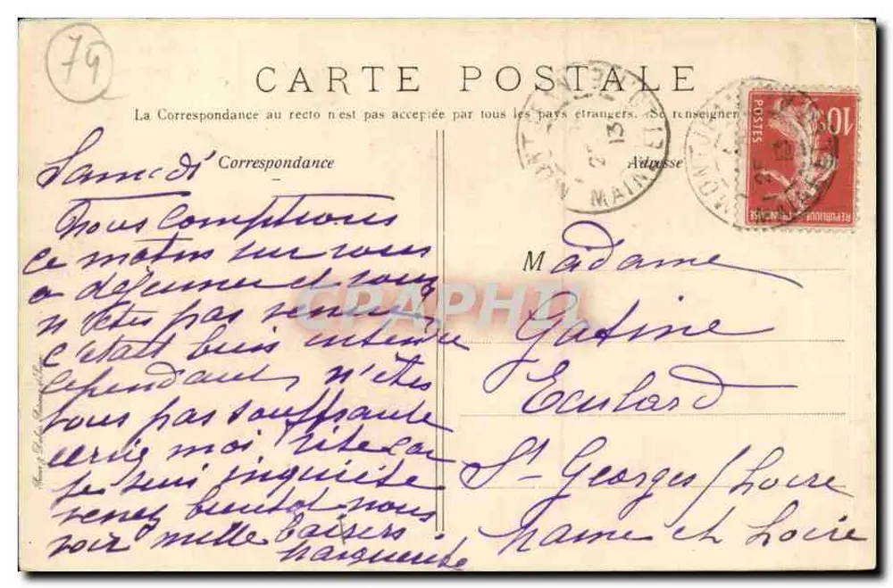 Évian e o Quai Baron de Blonay — Coleção de A. Sourecachat, n°109 - Verso