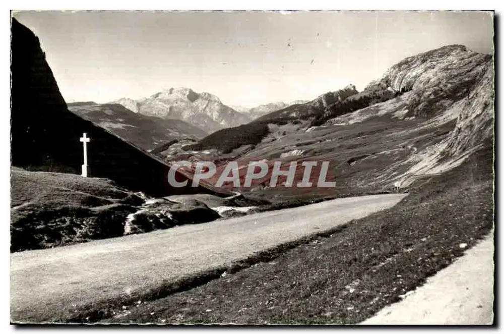 Col de la Colombière — Vista sobre a Tournette — Edit. G. Mouchet - Frente