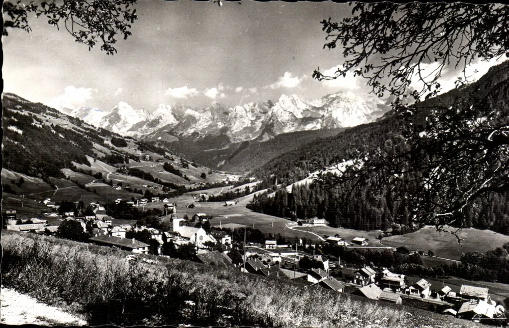 Le Grand-Bornand (Haute-Savoie) — Dorf und die Aravis-Kette — Edition Serre des Alpes - Vorderseite