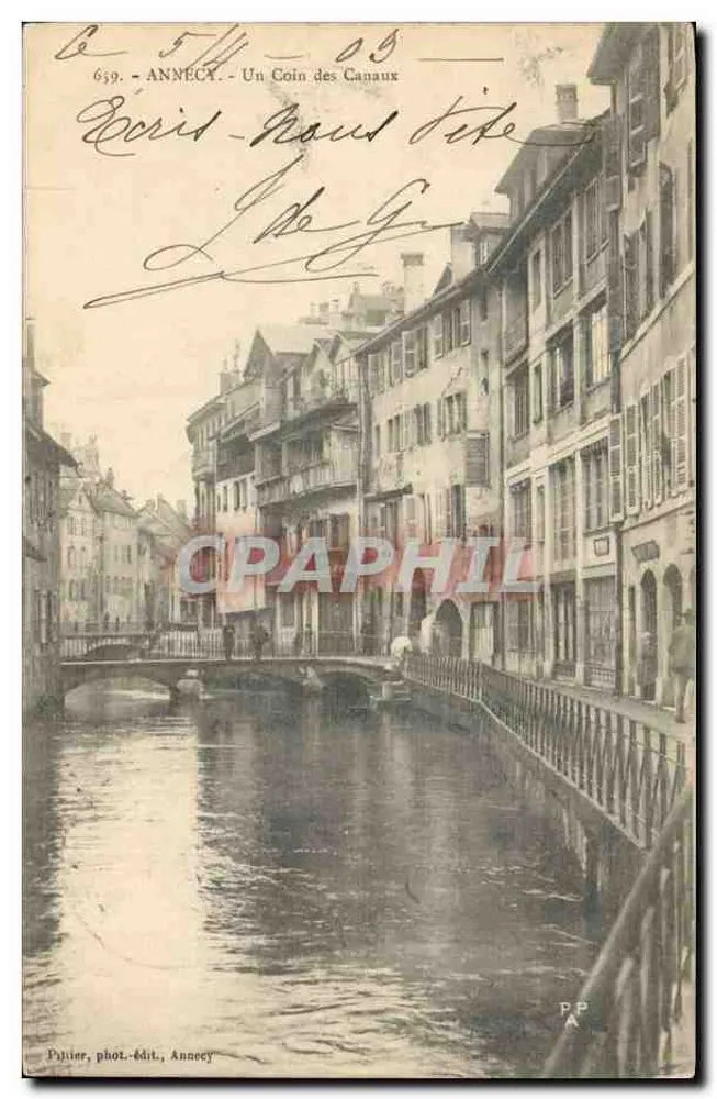 Annecy - Um Canto dos Canais — Papier, fot.-edit., Annecy, n° 639 - Frente