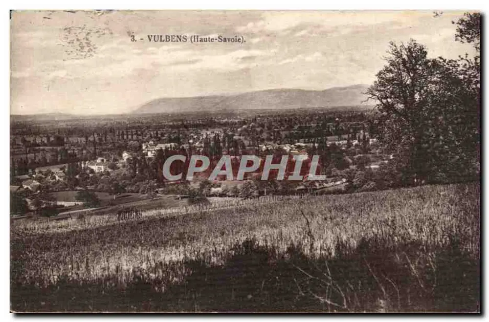 Vulbens (Haute-Savoie) — vista panorâmica — L. Feuza, edição Annemasse - Frente