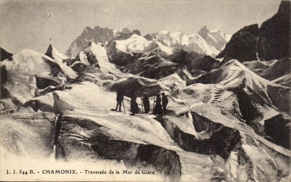 Chamonix — Traversée de la Mer de Glace — J. J. 544 B - Frente