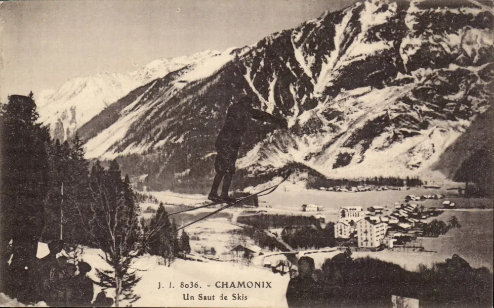 Chamonix — Um Salto de Esqui — J.J. 8036 - Frente
