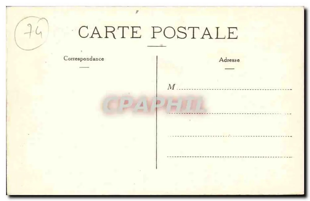 Annecy — As antigas Prisões — editor não visível - Verso
