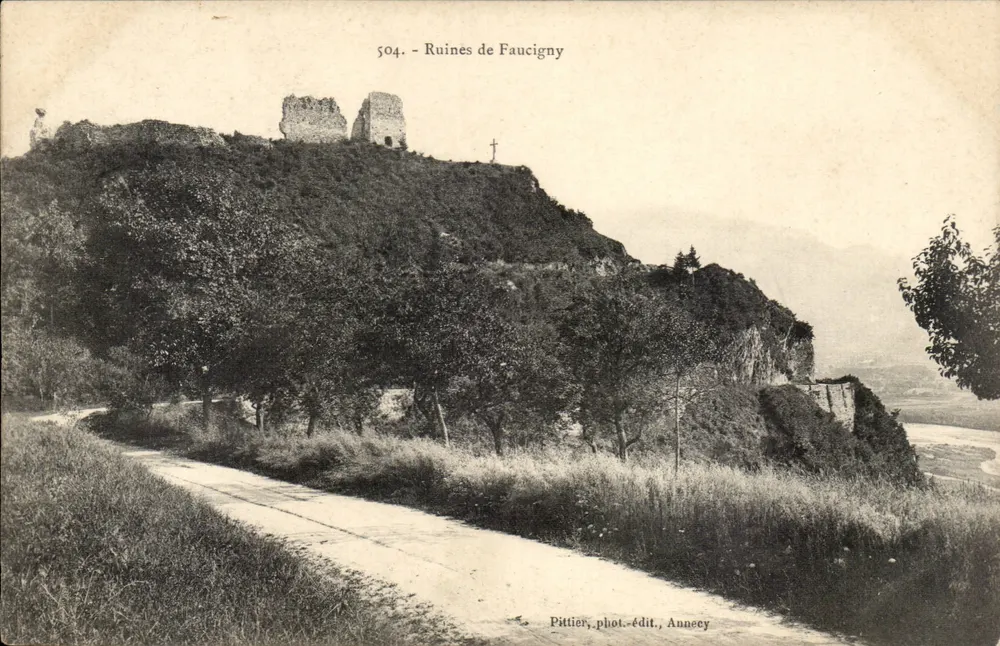 Ruínas de Faucigny — Anney — Pittier, fotógrafo-editor, Annecy - Frente