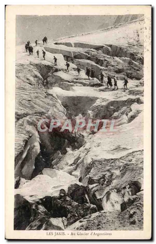 De Jakis - Op het Glacier d'Argentières — Uitgave O.G.E. - Vallorcine (Hoog Savoie) - Voorkant