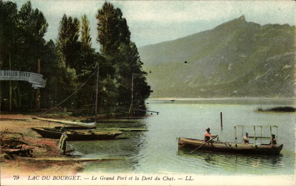 See Bourget — Der Grand Port und die Dent du Chat — LL. - Vorderseite