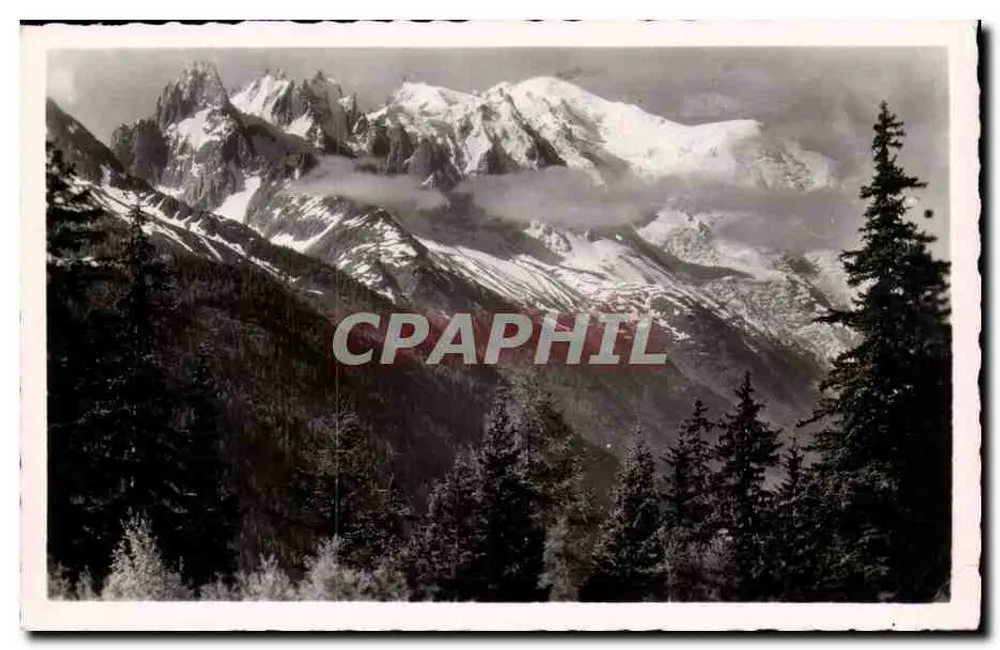 Mont-Blanc-Kette — Ansicht vom Col des Montets — Edition G. Tair — Nr. (63) - Vorderseite