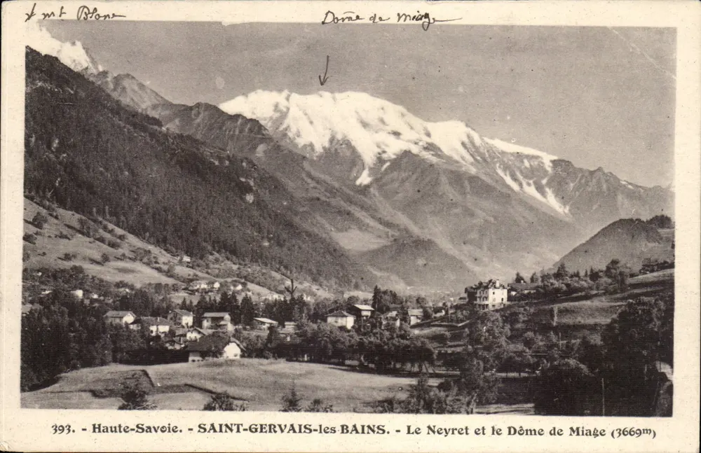 Saint-Gervais-les-Bains — Le Neyret und der Dôme de Miage (3669m) — L. Morand, phot.-édit. (Haute-Savoie) - Vorderseite