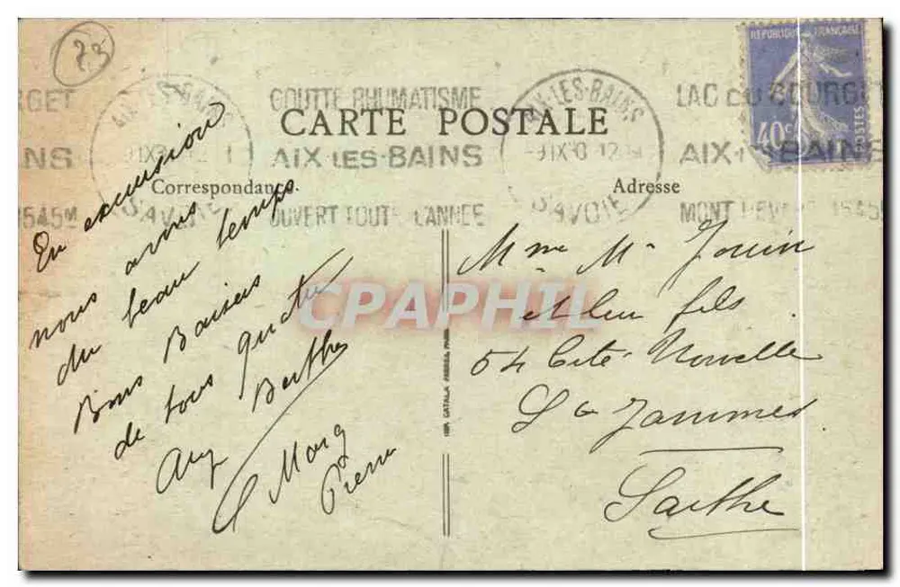 Gorges do Sierrroz — As Galerias — G. R. Paris - Verso