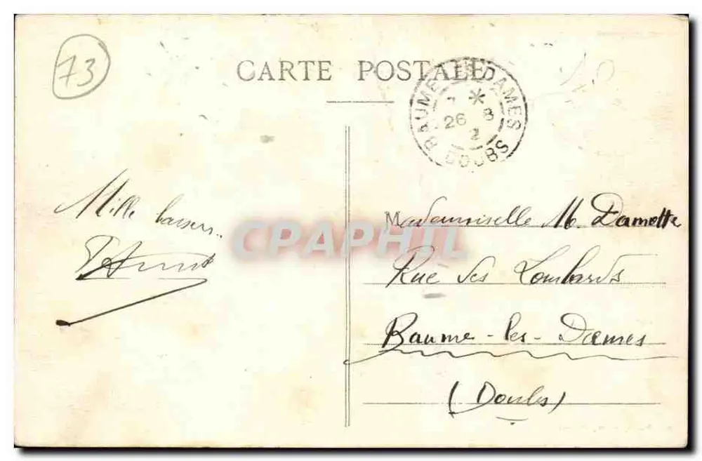 Annecy — Ilha dos Cisnes — Ad. Pariot, foto, Annecy - Verso