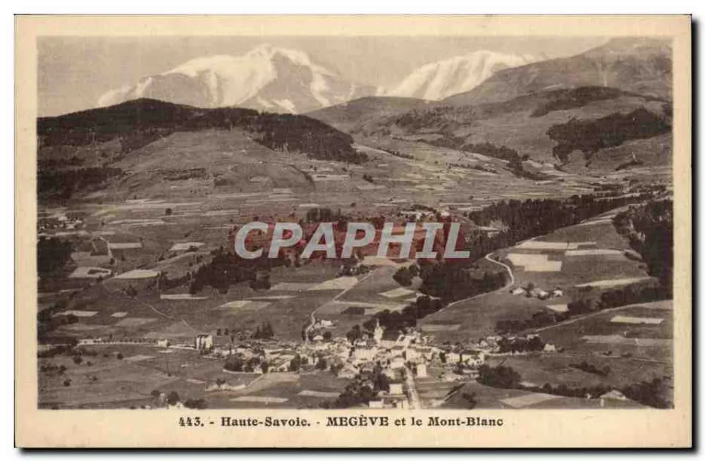 Megève e o Mont-Blanc — Alta Saboia — L. Morand, fot.-edit. (Alta Saboia) - Frente