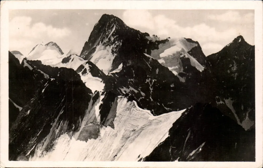 Schneebedeckte Berge — Alpenblick — Verleger: N° Joutan, Verleger - Vorderseite