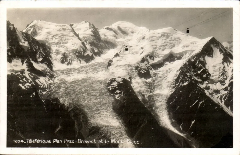 Teleférico Plan Praz-Brévent e o Monte Branco — Edição Teleférico - Frente