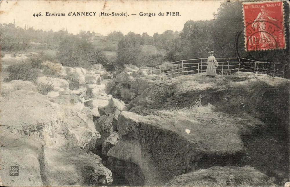 Gorges do FIER — Environs de ANNECY (Alta Saboia) — Soly Phot Lyon, n°446 - Frente