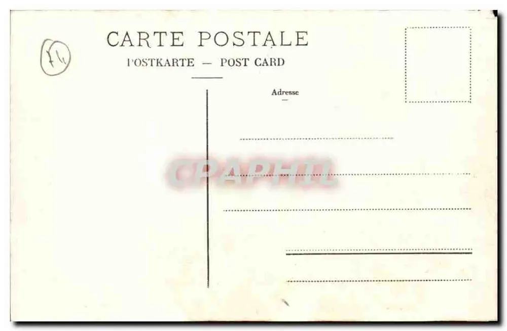 Entorno de Thonon - Los Castillos de Allinges (Alta Saboya) — Phototypie Oo., Neuchâtel, n.º 4393 - Reverso