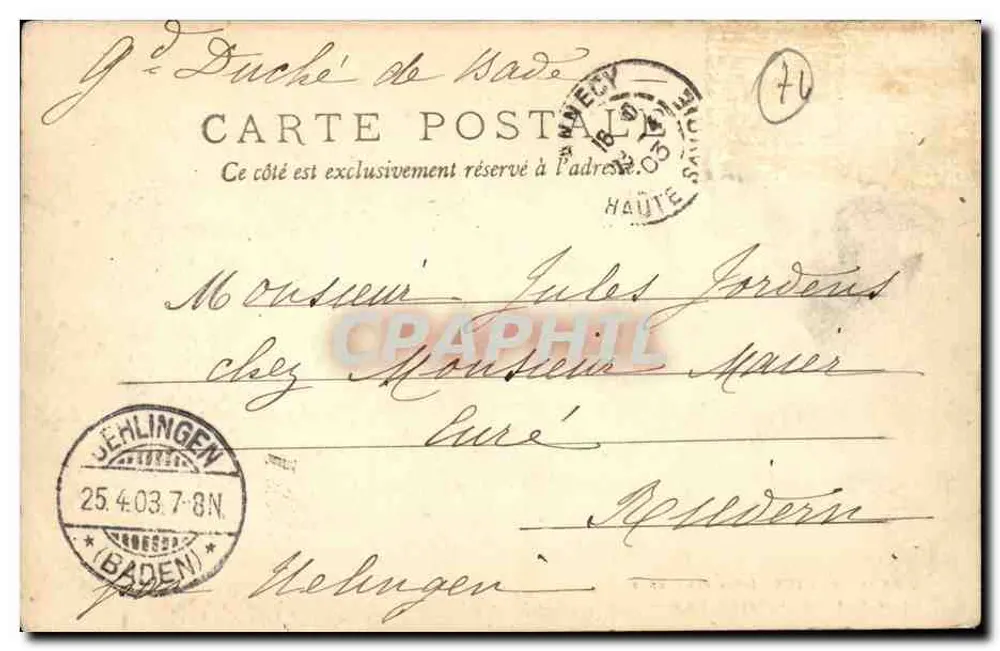 Annecy - Die Insel der Schwäne — Pittier, Foto. Verlag Annecy, Nr. 424 - Rückseite