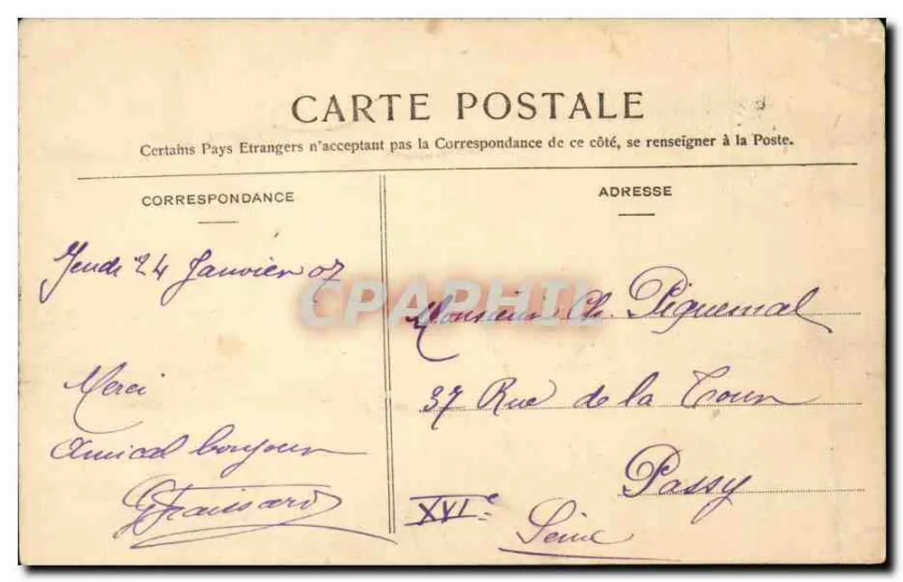 Zwei Feen, Coiffées. — Coiffées, Serie Nr. 34 — Verlag Coiffées, Paris - Rückseite