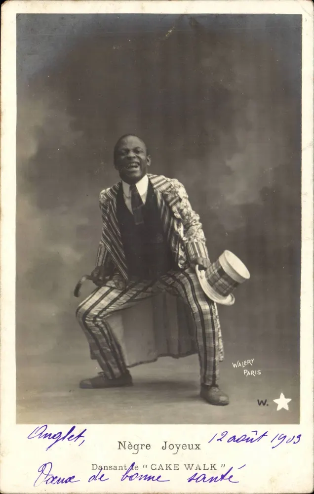 Fröhlicher Neger — Tänzer des « Cake Walk » — Waïery, Paris - Vorderseite