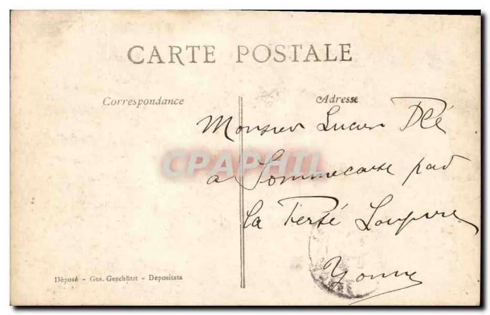 Junge Frau mit Telegramm — Verlag AICS Nr. 514 - Rückseite
