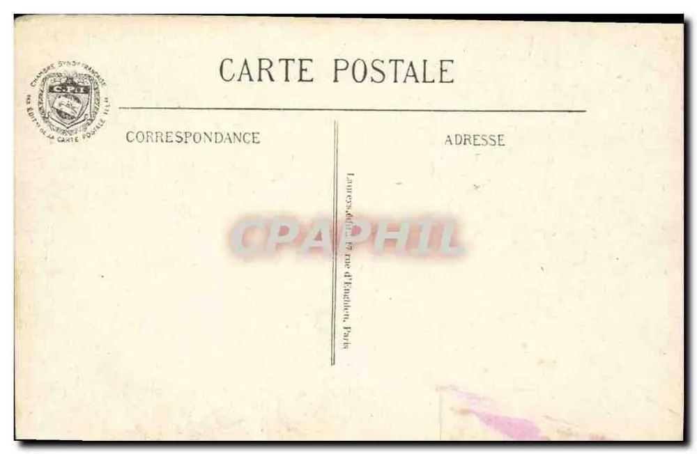 Frauen, die auf den Postboten warten — Straßenszene — Veröffentlicht in Paris, Nr. 860, Lithografische Reproduktion - Rückseite