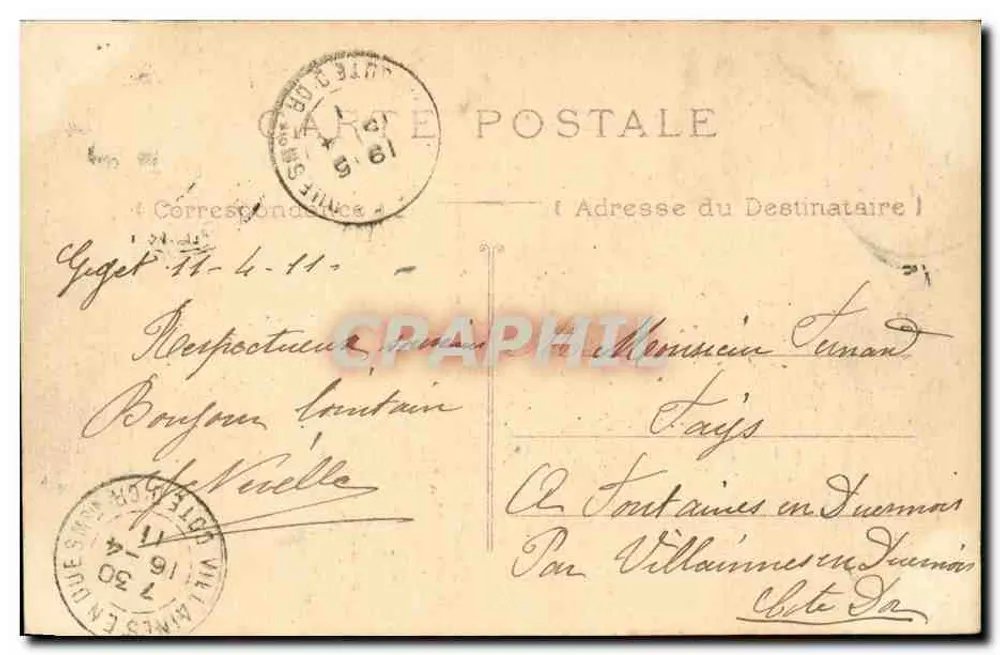 Angoulême — La Stazione di Orléans — tram Oxygénée Cusenier davanti al Grand Bazar - Verso