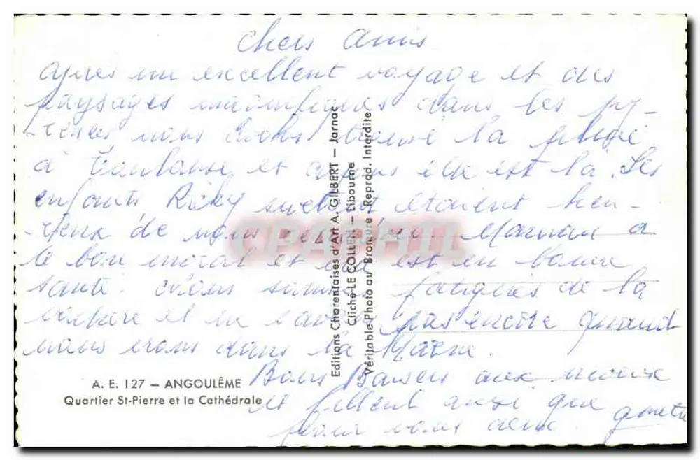 Angoulême — Bairro de Saint-Pierre e a Catedral — Gilbert - Verso