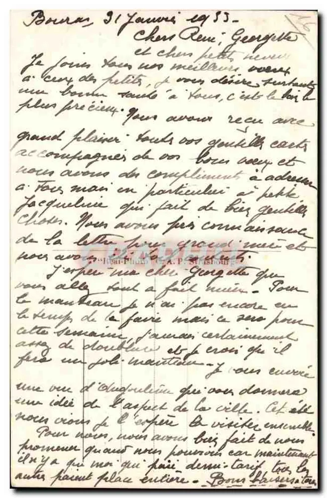 Angoulême — Die Mauern Desaix und des Midi — C.A.P. n°166 - Rückseite