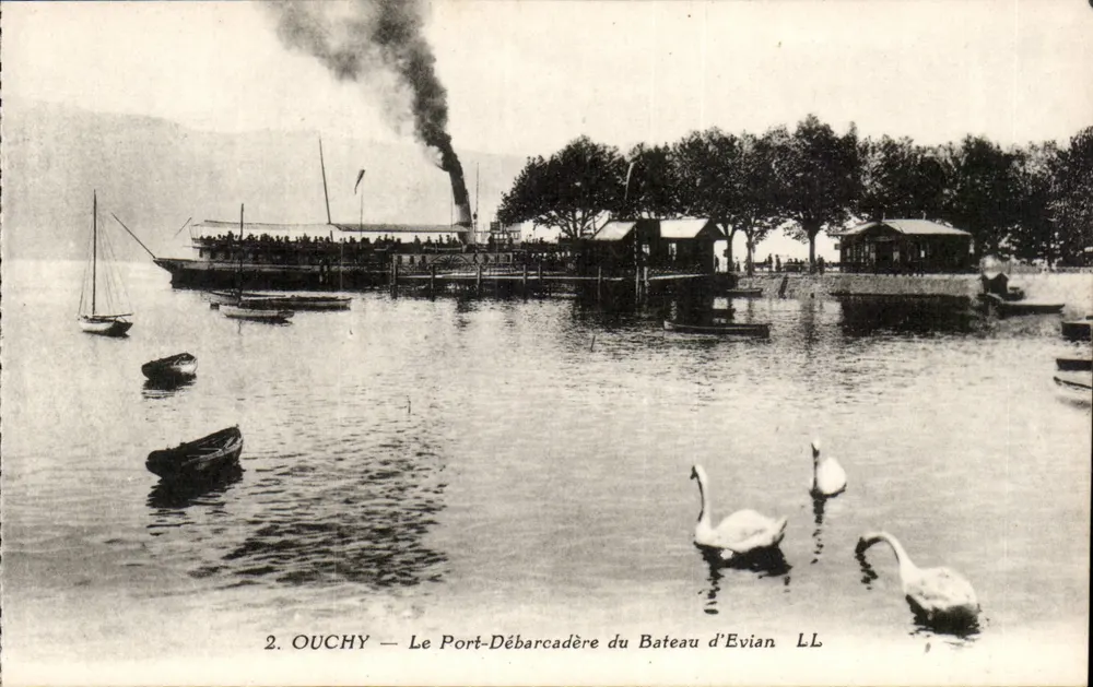 Ouchy — Der Hafen-Steiger des Bateau d'Evian — LL - Vorderseite
