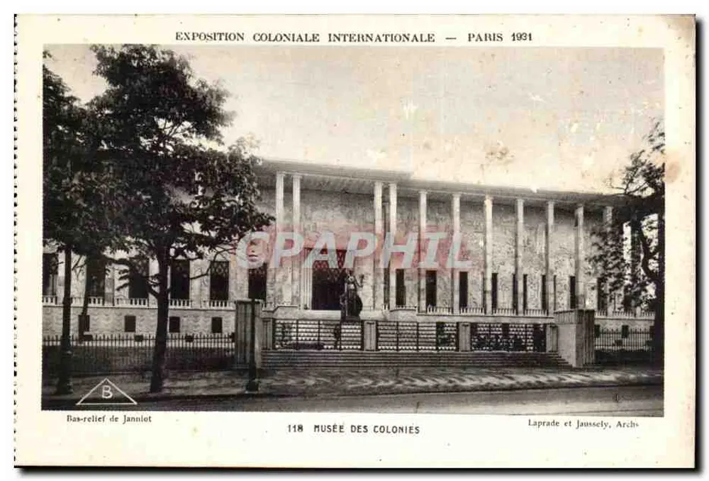 Museu das Colônias — Exposição Colonial Internacional — Paris 1931 — Laprade e Jaussely, Archs - Frente
