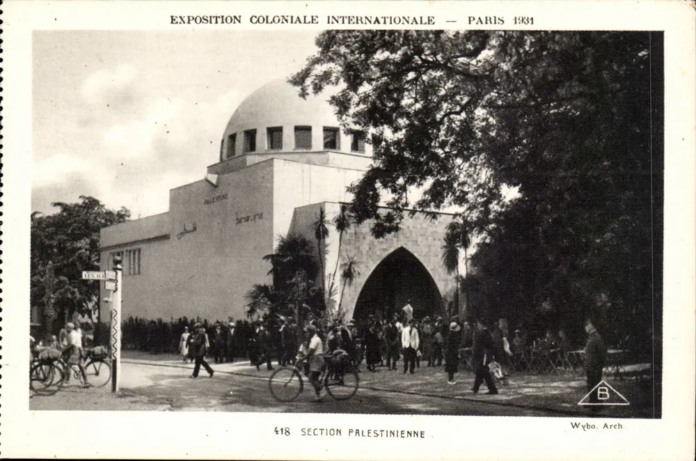 Palästinensische Abteilung — Internationale Kolonialausstellung — Paris 1931 — Wybo Arch. n° 418 - Vorderseite