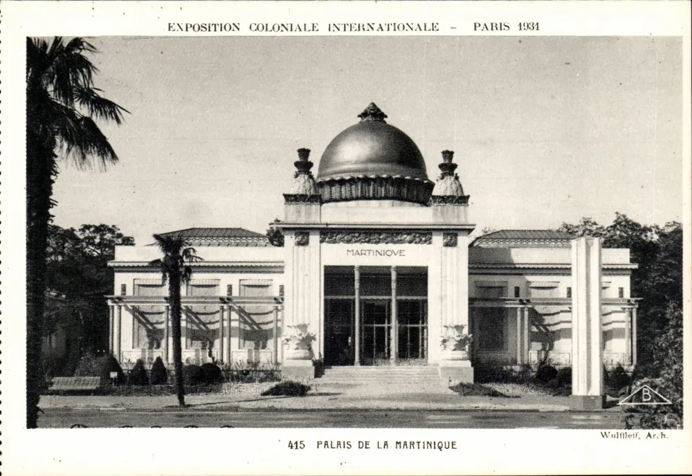 Palast der Martinique — Internationale Kolonialausstellung — Paris 1931 — Wultileif, Arch. - Vorderseite