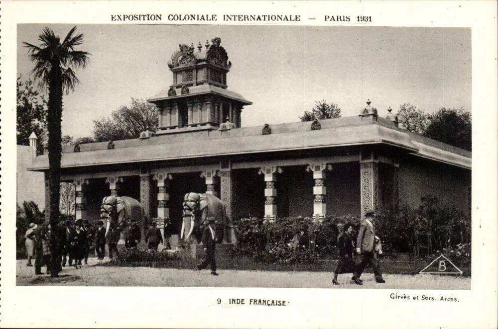 Internationale Kolonialausstellung — Paris 1931 — Französisch-Indien — Girvès et Sors. Archs. - Vorderseite