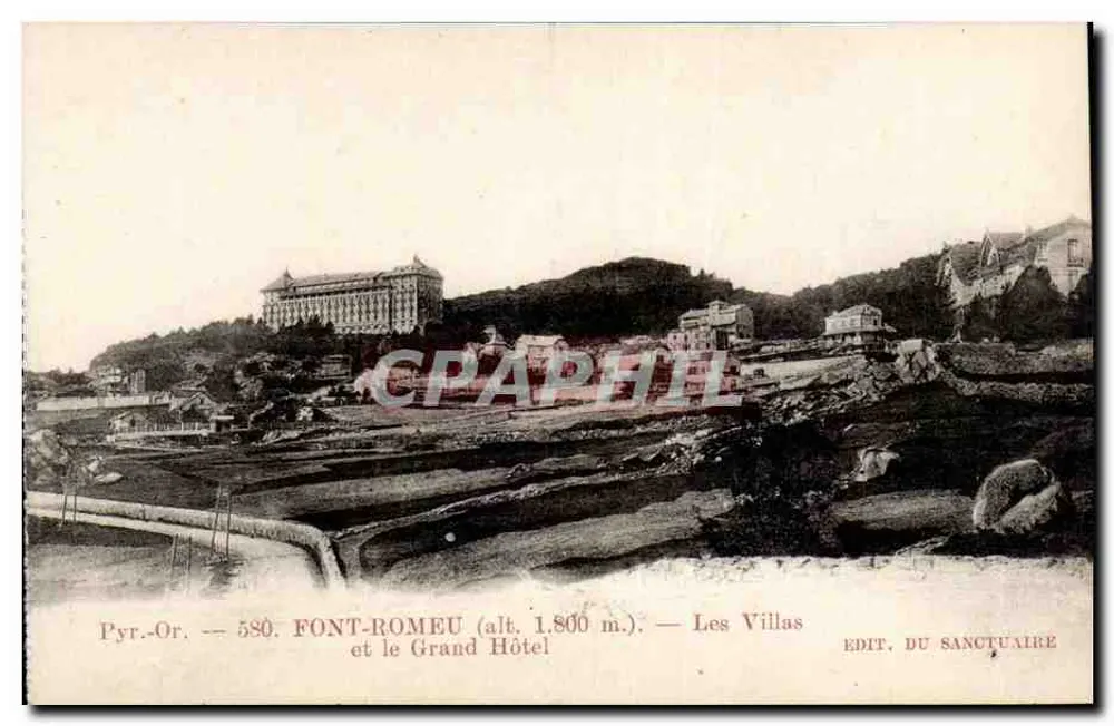 Font-Romeu (alt. 1.800 m.) — Die Villen und das Grand Hotel — Edit. du Sanctuaire - Vorderseite
