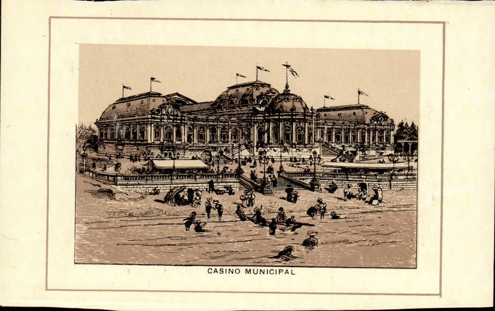 Municipale Casinogalerij — gravure-illustratie - Voorkant