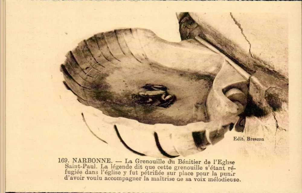 NARBONNE — Die Kröte des Fonts der Kirche Saint-Paul — Edit. Brescon - Vorderseite