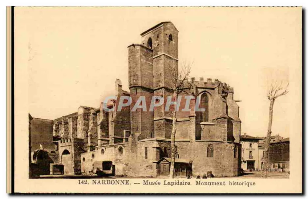 NARBONNE — Museu Lapidário, Monumento Histórico — Editor Brecheoud, n° 142 - Frente