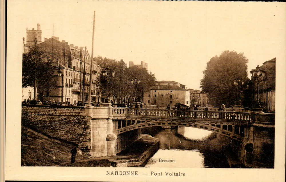 NARBONNE — Pont Voltaire — editor Brescon - Frente